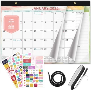 2025-2026 Calendar Magnetic Desk Wall Desktop Monthly Planner from January 2025 - Picture 1 of 12