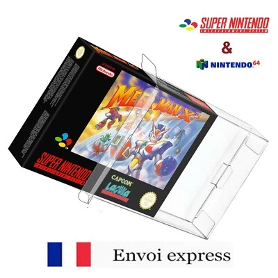 Protection transparente boite de jeu SNES Nintendo 64 protector case box sleeve