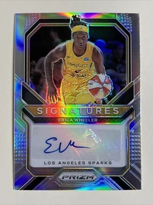 2021 Panini Prizm WNBA Silver Prizm AUTO SG-EWL Erica Wheeler Los Angeles Sparks - Picture 1 of 2