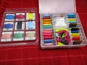 Embroidery & Cross Stitch Carded Floss/Thread in Cases 35+ Skeins - Picture 1 of 4
