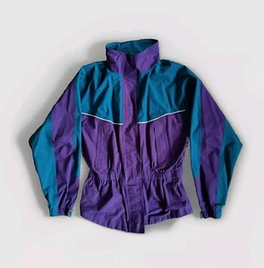 Chaqueta deportiva cortavientos True Vintage años 90 marca HEAD morada y verde azulado - Imagen 1 de 12
