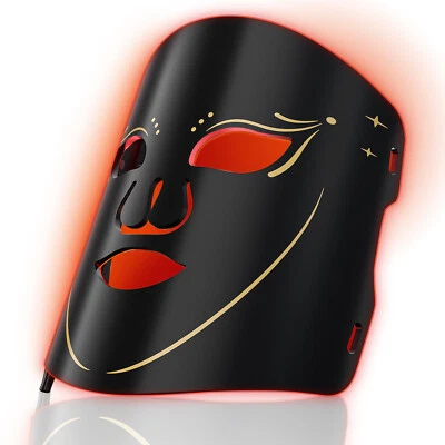 LED Face Mask Light Therapy,3 Modes Portable Red Light Therapy for Face Infrared - Image 1 of 4