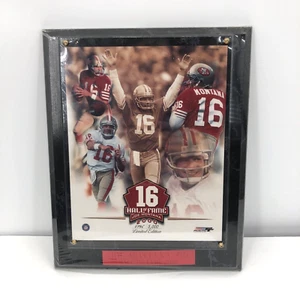 Joe Montana #16 San Francisco 49ers HOF Photo Plaque NFL Wall Hanging 10x13 FLAW - Picture 1 of 14