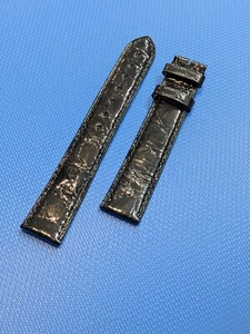Original Cartier schwarz glänzend Alligator Armband schwarz glänzend 18mm-16mm - Bild 1 von 3