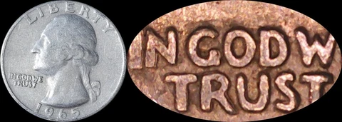 1965 Washington Quarter Double Die Obverse Cover