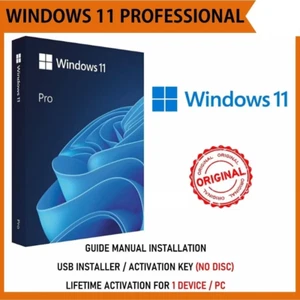 Microsoft Windows 11 Pro 64-Bit USB Flash Drive + Retail Physical Key License - Picture 1 of 7