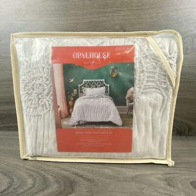 Opalhouse Ruched Jersey Duvet Cover Set Twin / Twin XL Dorm School Kids Room - Image 1 of 4