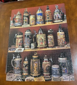 Ceaco 1000 Piece Mug Shot German Beer Stein Puzzle COMPLETE - Picture 1 of 5