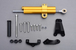 Kit Ammortizzatore Sterzo Oro + Elementi di Fissaggio KAWASAKI ER6 F 2012-2016 - Picture 1 of 10