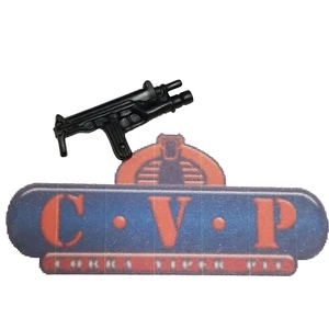 G I JOE Accessorio Nero Sub Mitragliatrice (2002 Naufragio Occhi di Serpente ++) - Foto 1 di 1