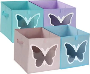Homyfort Cube Storage Bins for kids 11x11 - Foldable Fabric Toy Box Clothes - Picture 1 of 7