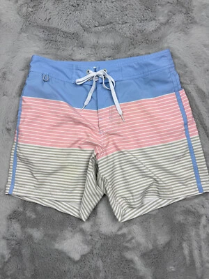 Шорты мужские Chubbies 32 полоски синий розовый серый печать плавки Lounge износ - Изображение 1 из 4