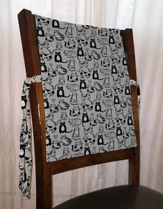 Cats on Gray Chair Back & Seat Covers - Picture 1 of 7