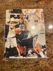 1999 Press Pass Authentics Basketball 8x10 Photograph Autograph Calvin Booth