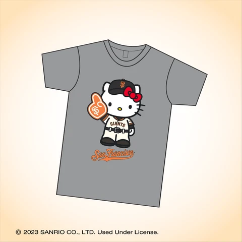 San Francisco Giants 2023 Hello Kitty Shirt sz X-Large 7/8 SGA Extra Large Nip Cover