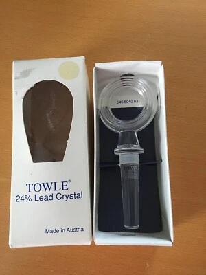 Винтажная хрустальная пробка Rondo от Towle — сделано в Австрии - Изображение 1 из 4