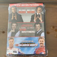 Will Ferrell & John Reilly Triple DVD- Holmes & Watson; Step Brother Talladega