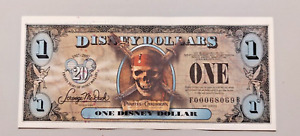 Disney Dollar 1 $ Pirates of the Caribbean I Black Pearl unzirkuliert Banknote