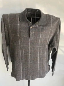 Marc Edwards Gray Long Sleeve Polo Shirt - Picture 1 of 3