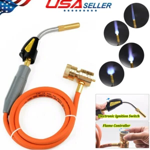 MAPP MAP-pro Propane Self Ignition Gas Welding Solder Torch With 5FT Hose - Picture 1 of 11