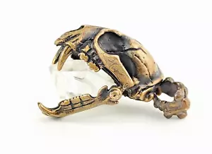 Big Tiger Skull Pendant, Tiger Hunter Necklace, Shere Khan Totem, Jungle Amulet - Picture 1 of 11