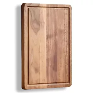 Wood Cutting Board for Kitchen Reversible Cutting Boards with Juice Groove Wo... - Picture 1 of 5