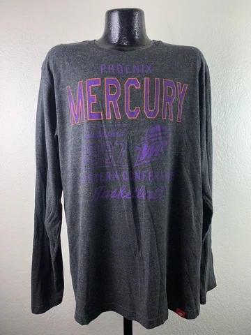 Men’s Sportiqe Brand Phoenix Mercury Black Cotton WNBA Basketball Shirt 2XL Cover