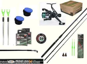 Starter Float Fishing Outfit Set Kit Beginners 12 ft Rod Reel Hooks Float Boxes - Picture 1 of 1