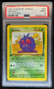 1999 Pokemon Jungle 1st Edition Venonat Common #63/64 PSA 9 - Picture 1 of 2