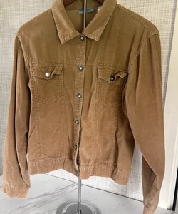 Vintage Wrangler Blues Cord Jacke Damen Gr. XL braun Schmuckart Knöpfe BxZ - Bild 1 von 8
