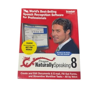 Dragon Naturally Speaking 8 Preferred ScanSoft Software - Picture 1 of 3
