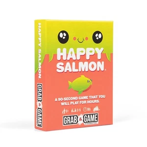 Happy Salmon Family Party Game Exploding Kittens Card Tim Ferriss Fast Quick - Picture 1 of 5