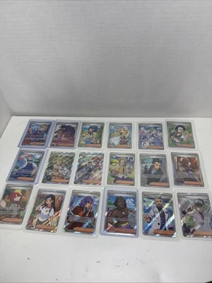 Pokemon Card Lot (18) Trainer Full Art Ultra Rare Hollos TCG - Image 1 of 4