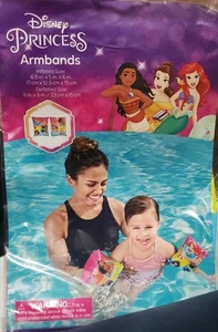 Brand New!! Disney Princess Pool Arm Bands Floats Age 3-6 by Bestway Swimming - Picture 1 of 2