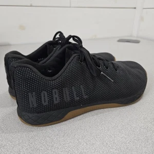 NOBULL IMPACT Mens Sz 7 Shoes Black Gum Outwork Trainer Crossfit Womens Sz 8.5 - Picture 1 of 16