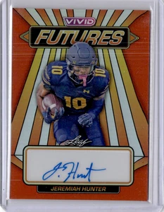 Hoja 2024 - Jeremiah Hunter novato numerado automático #'d #VF-JH2 - Imagen 1 de 2
