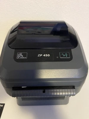 Zebra ZP 450 Thermal Label Printer with USB and Power Cables - Image 1 of 4