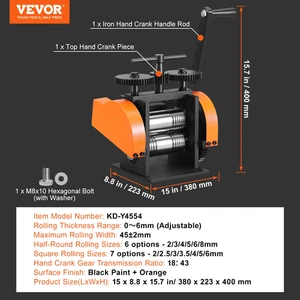 Succebuy 45/57/75/76Mm Jewelry Rolling Mill Machine 3-In-1 Multi-Function Rollin - Picture 1 of 16