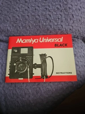 Mamiya Universal Instruction Manual for Camera, Accesories, Lenses Mint - Image 1 of 3