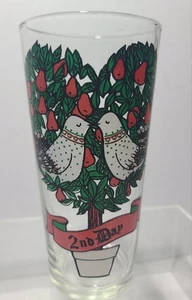 Vintage Twelve Days of Christmas - 2nd Day - Trinkglas Becher USA 6,25" - Bild 1 von 14