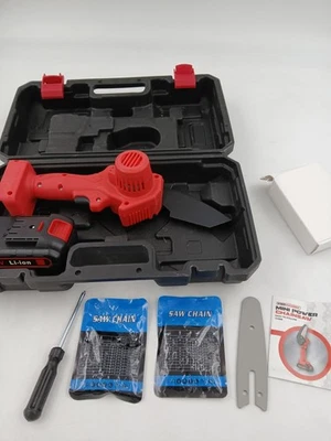 Woodranger Mini Motosierra Eléctrica 24V Kit Inalámbrico con Batería, Estuche, Juego de 2 Cadenas Foto 1 de 4