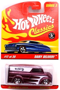 Hot Wheels Classics Series 2 #17 Dairy Delivery SF magenta RL5spk's - Picture 1 of 4