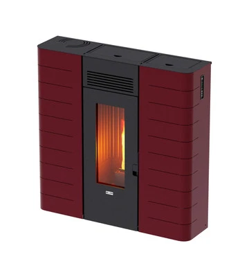 STUFA A PELLET SLIM CANALIZZATA CANADIAN STOVE "SLIM 12C" BORDEAUX 11,14 KW - Immagine 1 di 4