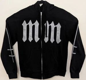 Marilyn Manson 2024 offizieller Hoodie klein schwarz 24" x 18" Global Merch - Bild 1 von 17