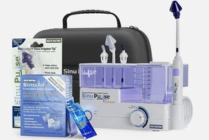 4 Piece Sinu Pulse Elite Advanced Nasal Sinus Irrigation System Bundle NEW - Picture 1 of 11