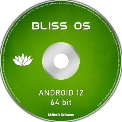 Bliss OS 15 (ANDROID 12) for PC 64bit Bootable Installation DVD Operating System - Image 1 of 3