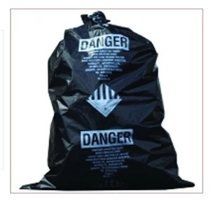 TheSafetyHouse 31" x 48" x 4 Mil Black Asbestos Bags 100/roll - Picture 1 of 1
