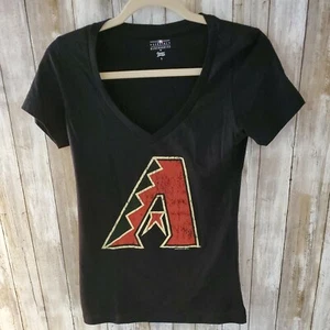 Arizona Diamondbacks womens tshirt Baseball Size Small Womens Black Tshirt NWT - Picture 1 of 3