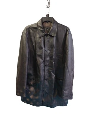 Jaqueta SARAR Masculina Preta Forrada de Couro com Botões Tamanho XL Fabricada na Turquia - Imagem 1 de 4