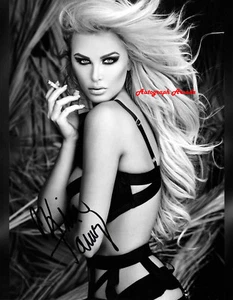 Foto autografata originale firmata modella KINA TAVAROZI 8x10 COA #1 - Foto 1 di 1